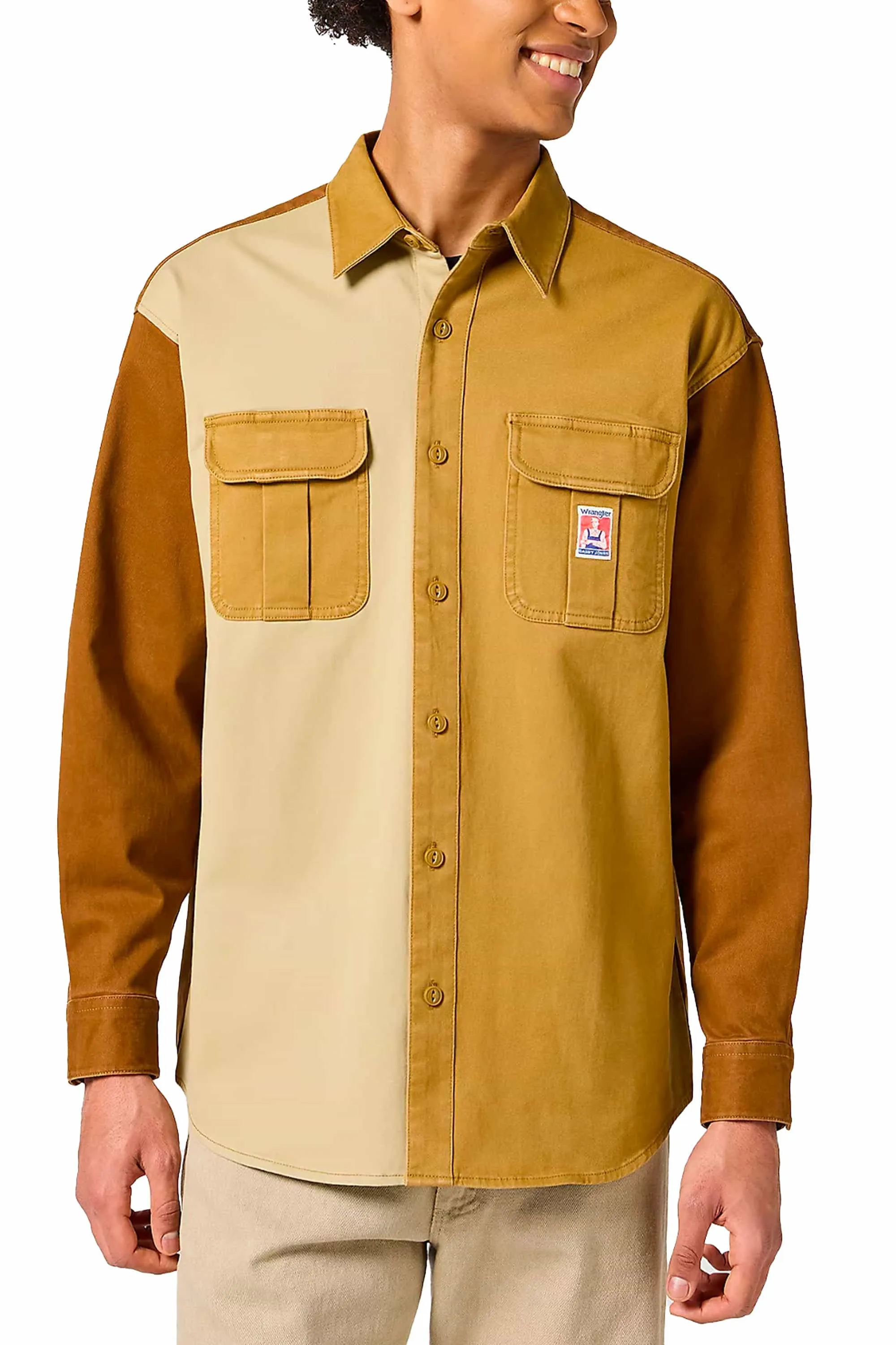         CAMICIA MANICA LUNGA CASEY COLORBLOCK SHIRT
