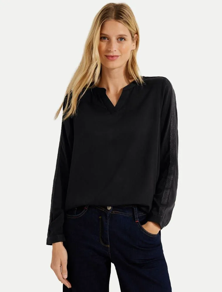 Camicia Manica Lunga Curvy Cecil - Black