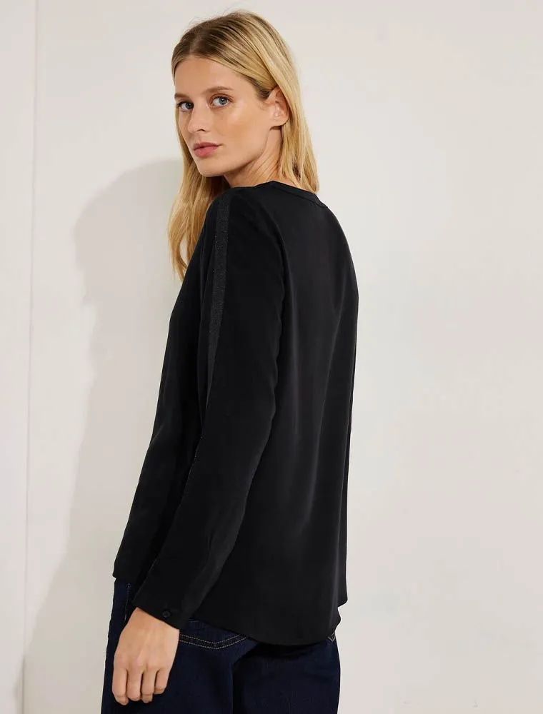 Camicia Manica Lunga Curvy Cecil - Black