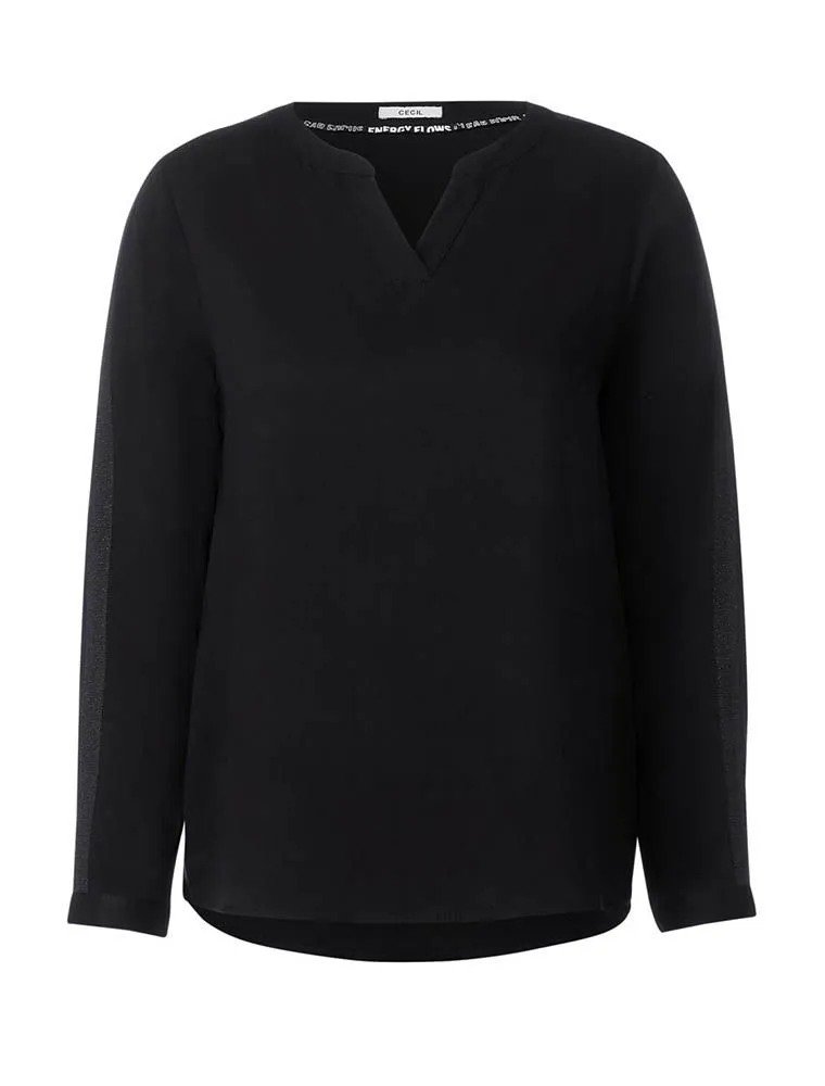 Camicia Manica Lunga Curvy Cecil - Black