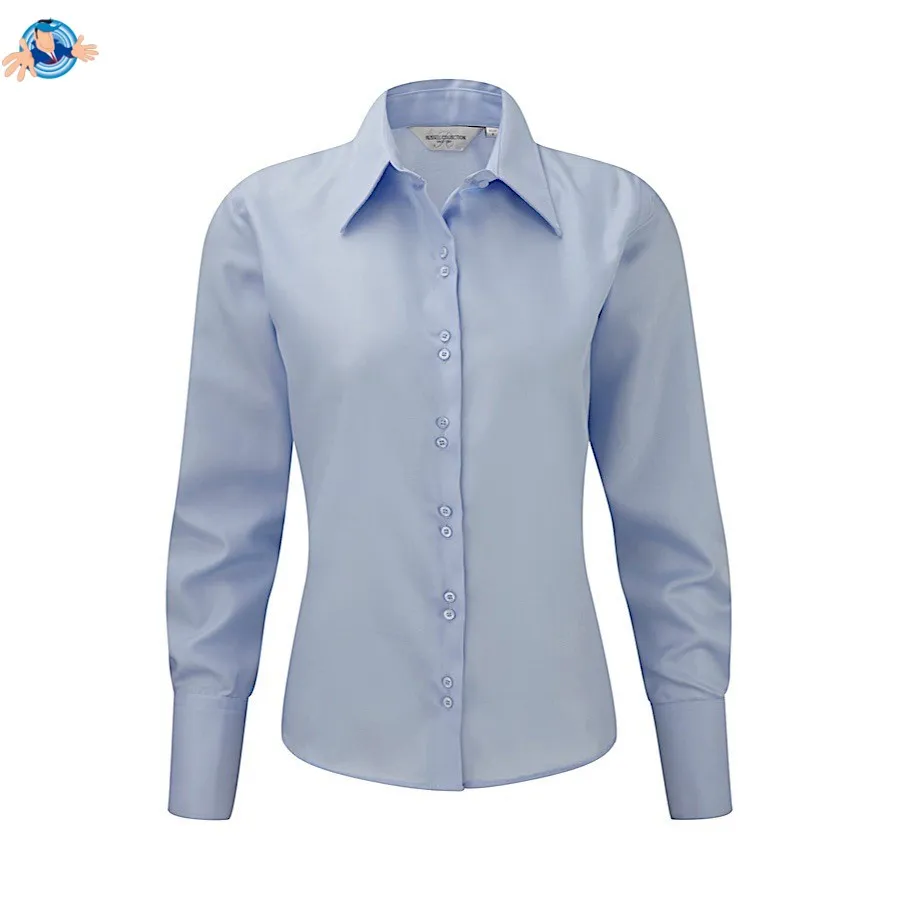 Camicia non-stiro a maniche lunghe | personalizzabile con il tuo logo