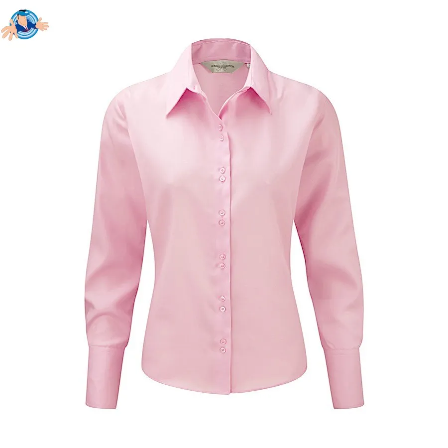 Camicia non-stiro a maniche lunghe | personalizzabile con il tuo logo