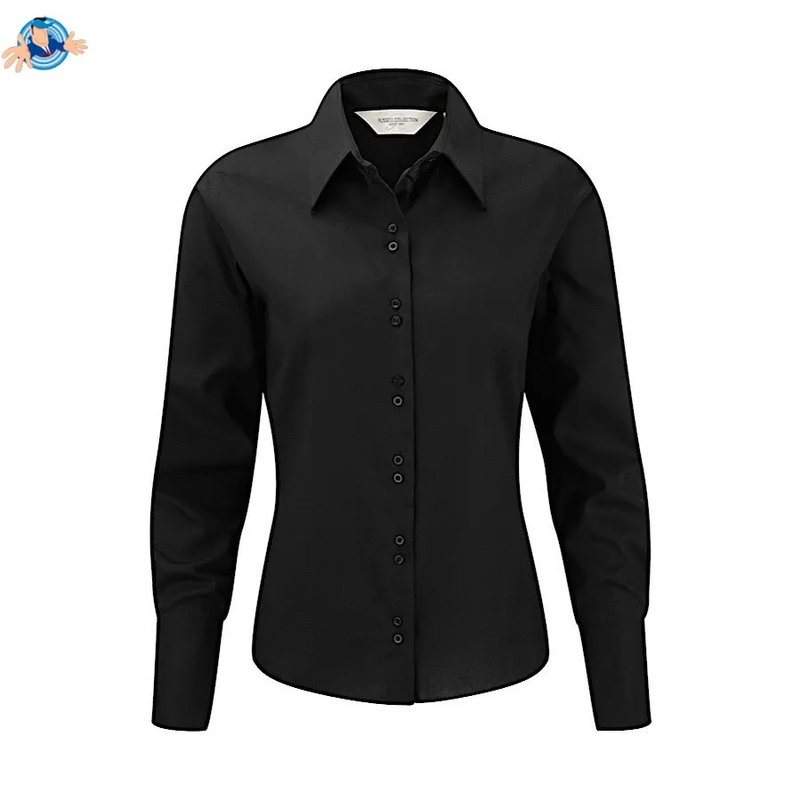 Camicia non-stiro a maniche lunghe | personalizzabile con il tuo logo