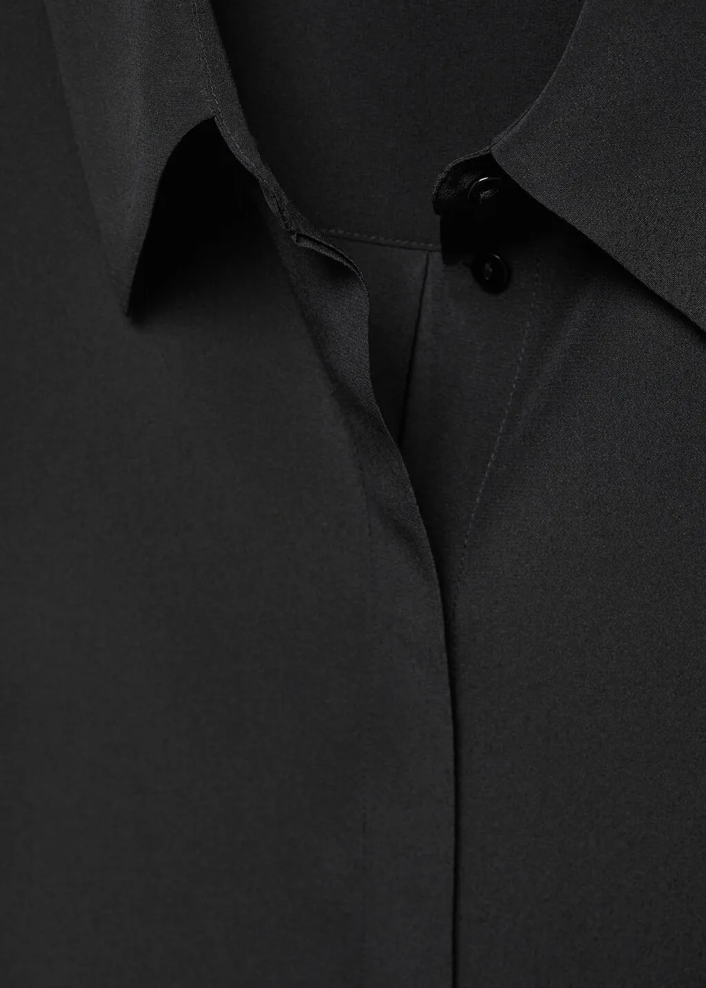 Camicia seta bottoni nascosti