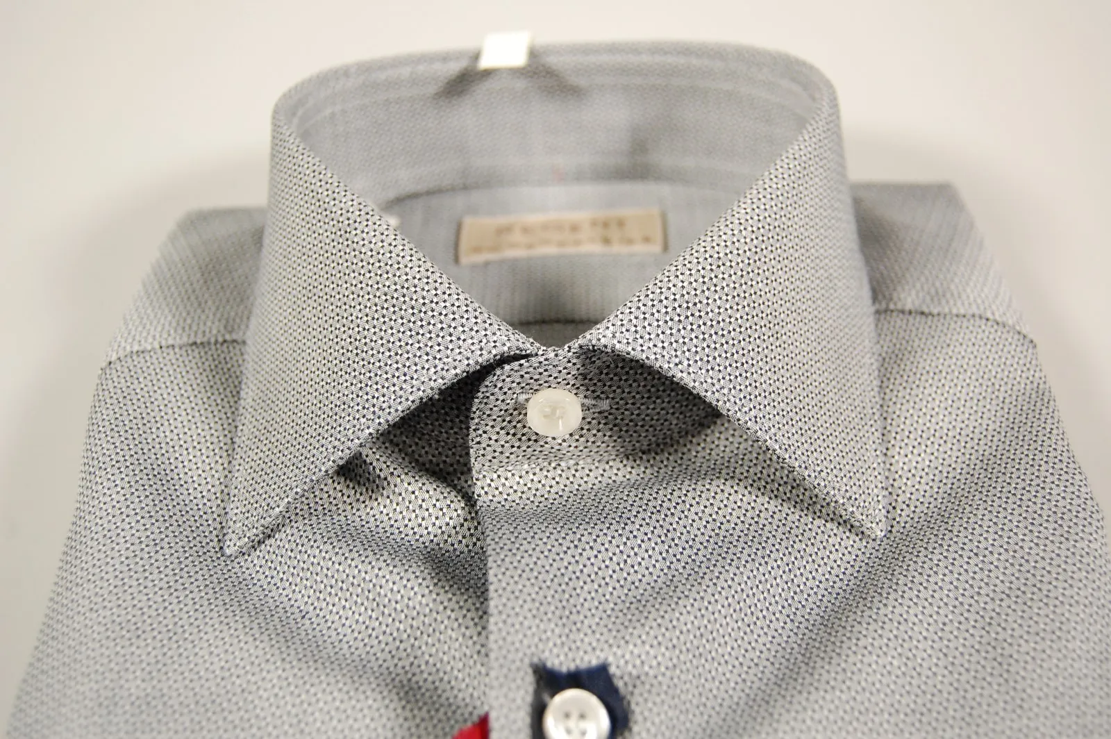 Camicia slim fit pancaldi cotone micro fantasia due colori