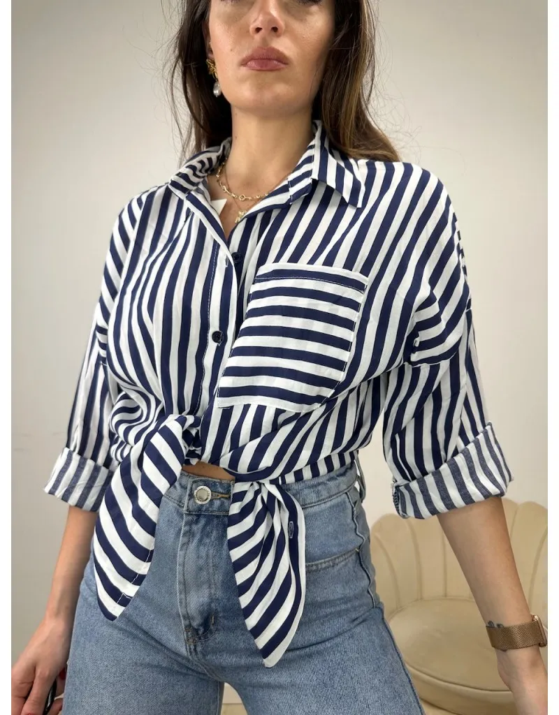 CAMICIA TASCHINO ECONOMY BLU