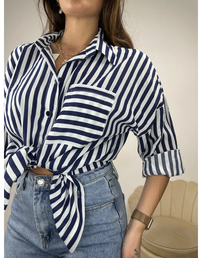 CAMICIA TASCHINO ECONOMY BLU
