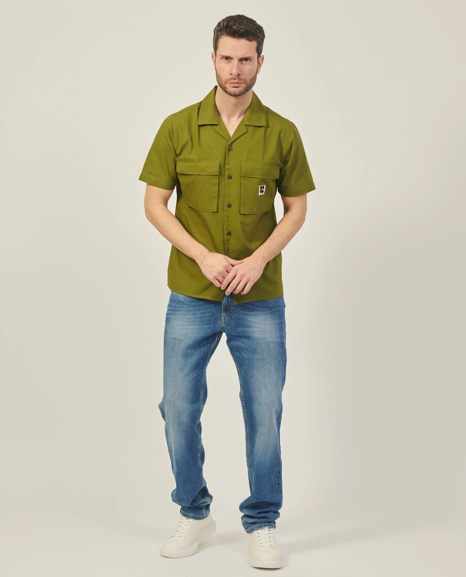 Camicia uomo Urban Ring con tasconi frontali