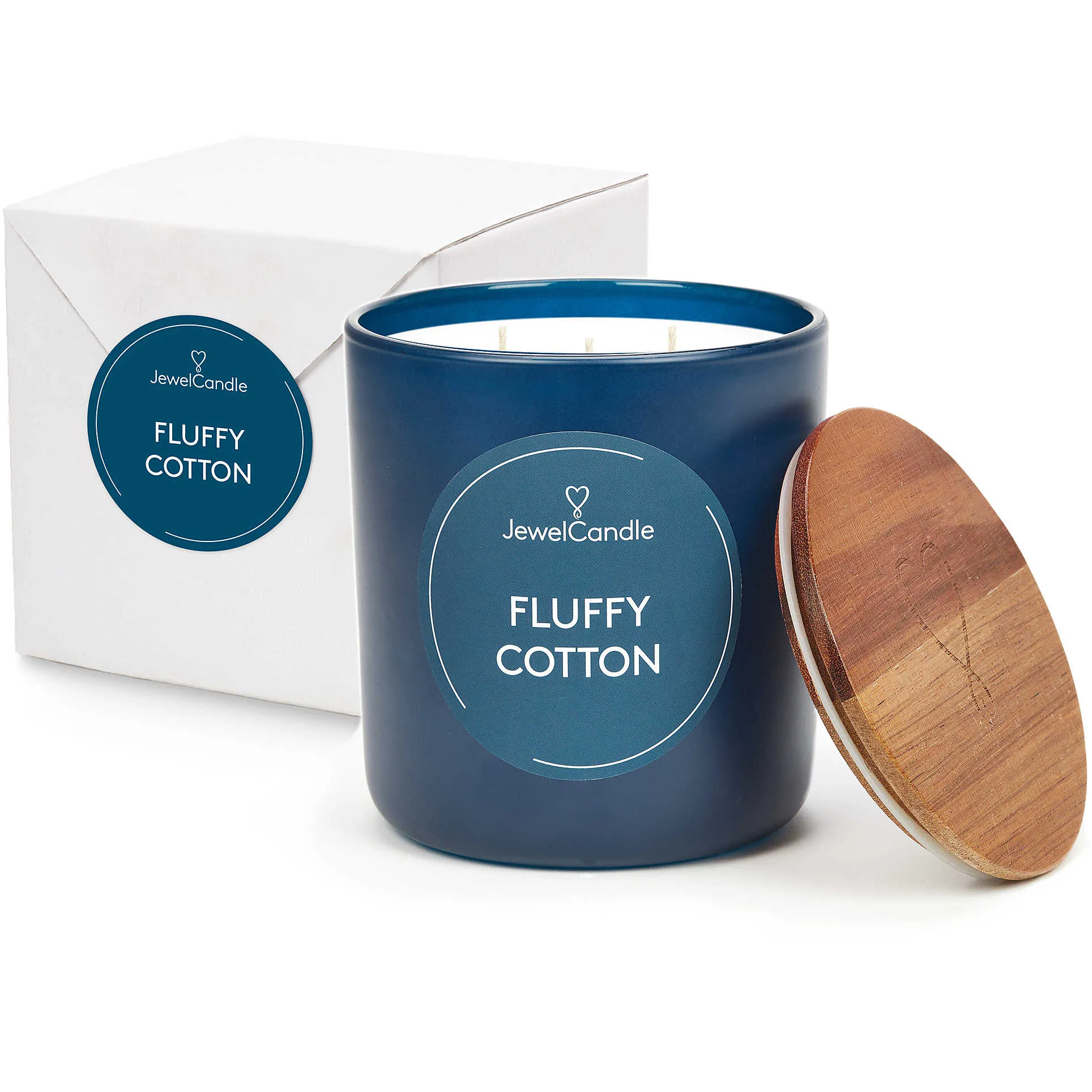 Candela JewelCandle Media Secret Message colore Blu