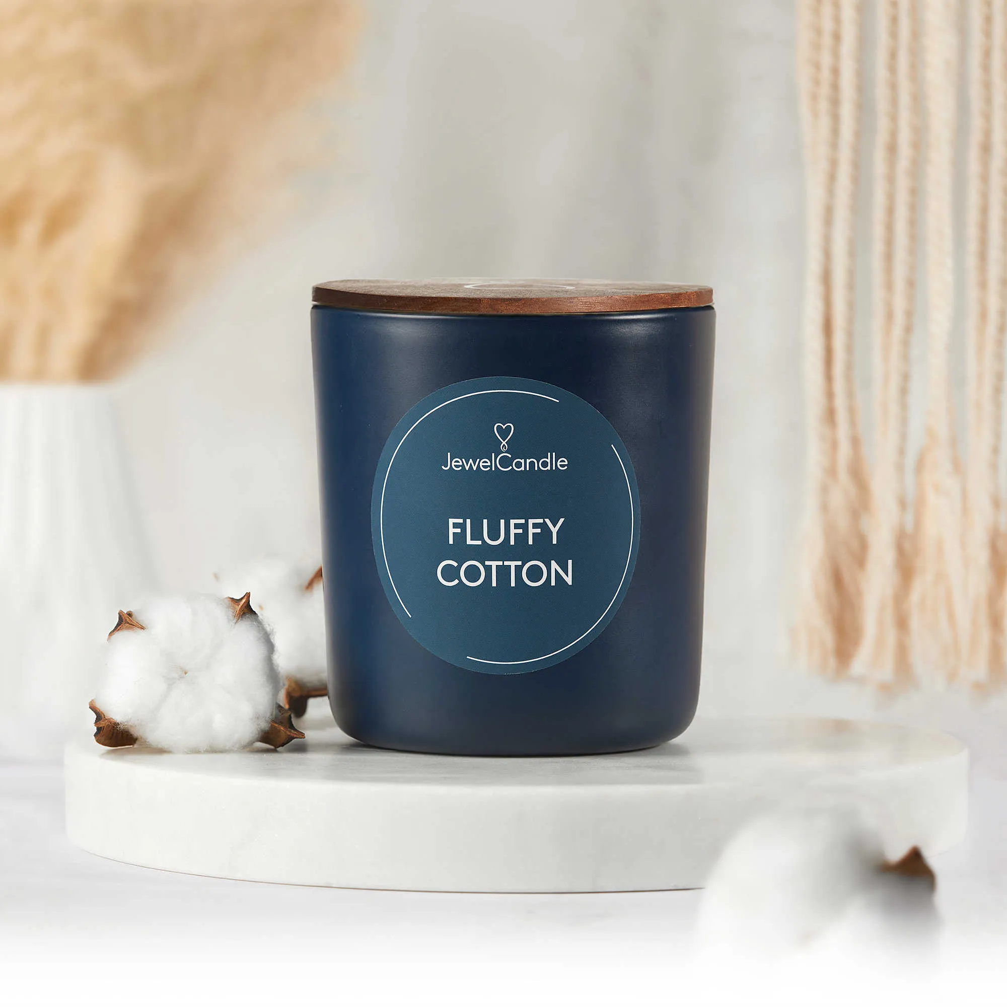 Candela JewelCandle Media Secret Message colore Blu