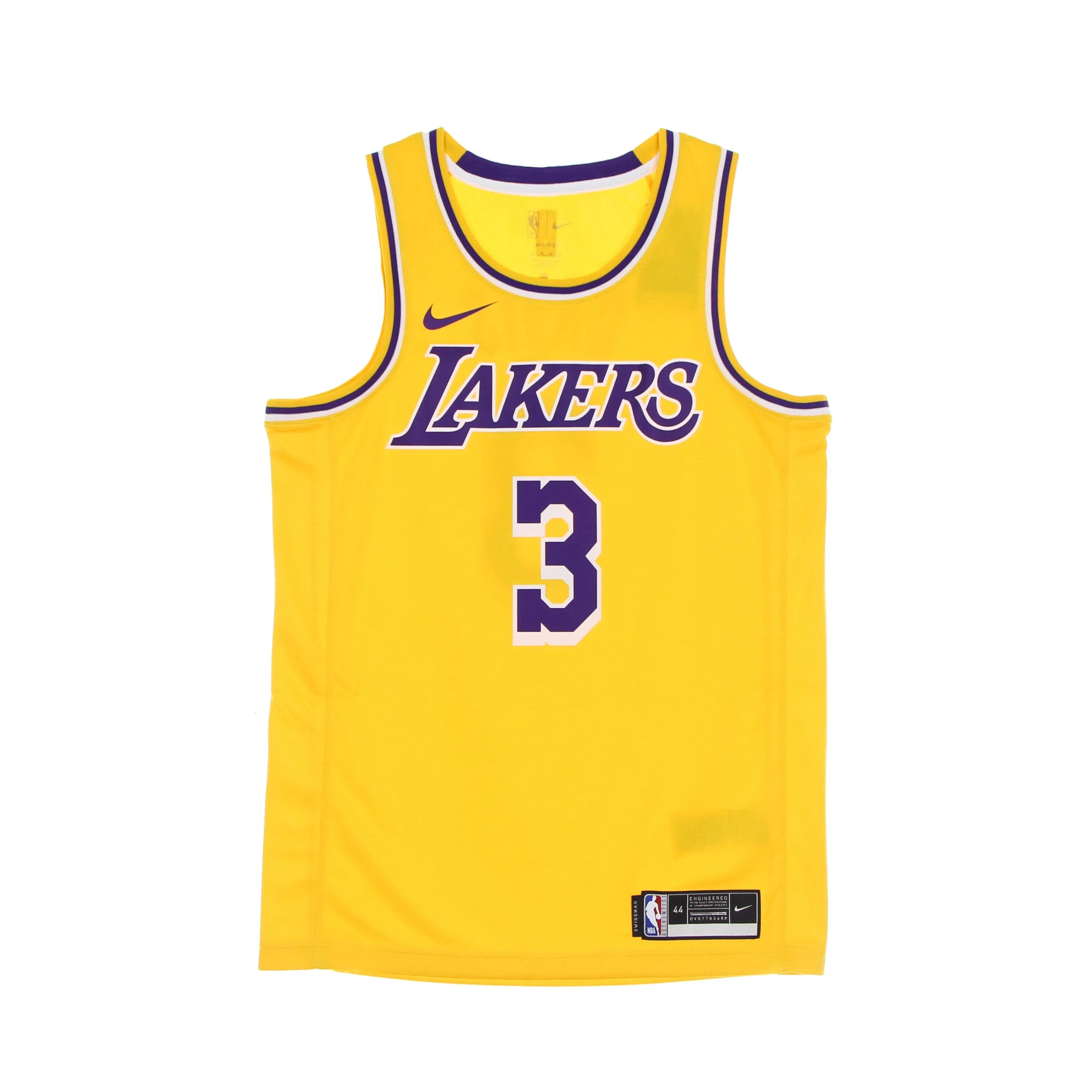 Canotta Basket Uomo Nba Swingman Jersey Icon 20 No 3 Anthony Davis Loslak Amarillo/field Purple