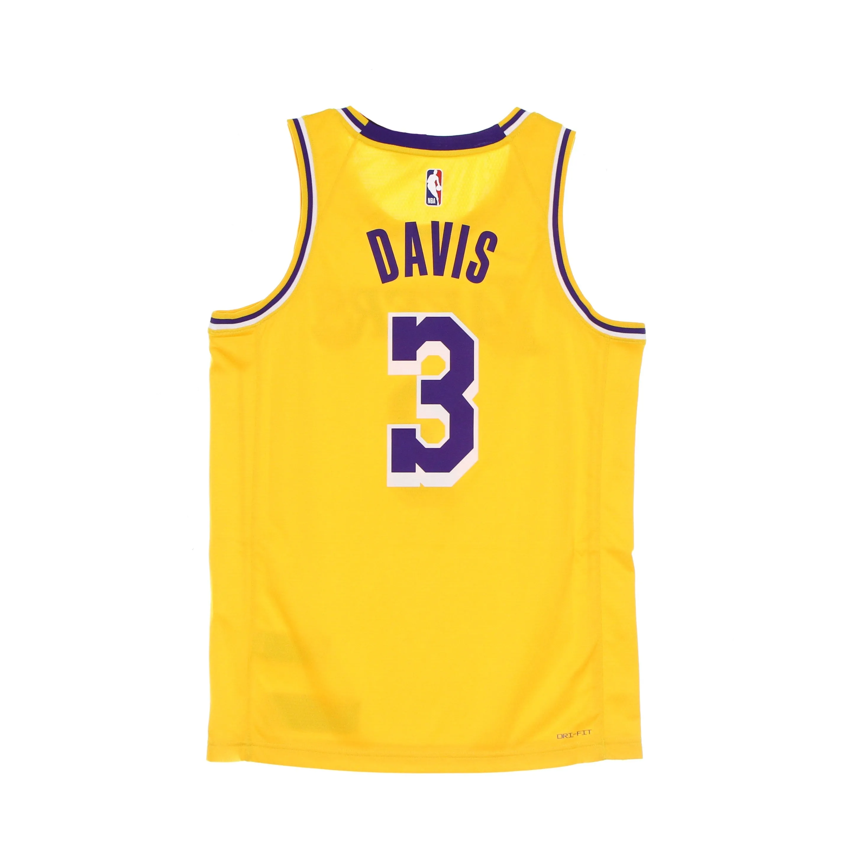Canotta Basket Uomo Nba Swingman Jersey Icon 20 No 3 Anthony Davis Loslak Amarillo/field Purple