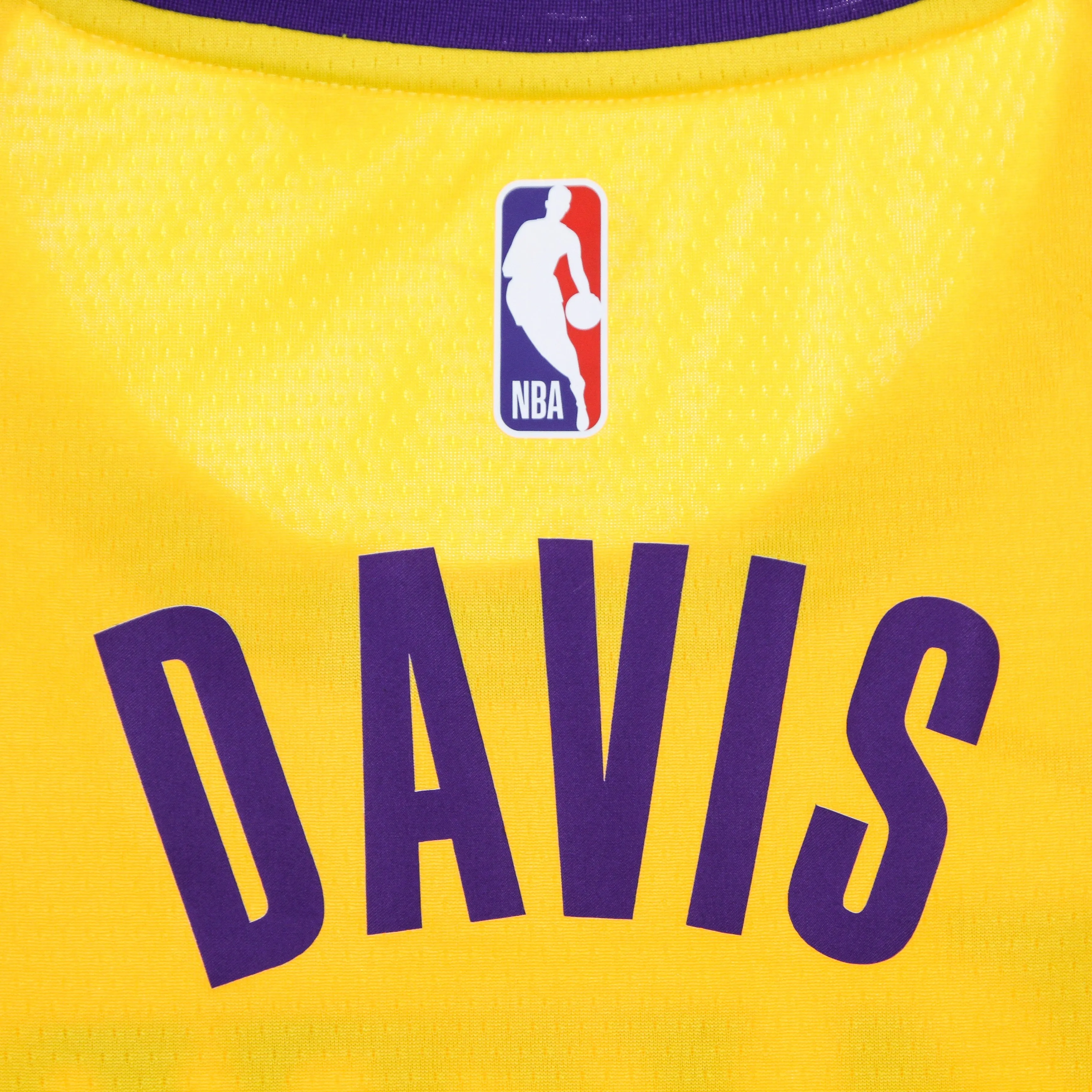 Canotta Basket Uomo Nba Swingman Jersey Icon 20 No 3 Anthony Davis Loslak Amarillo/field Purple