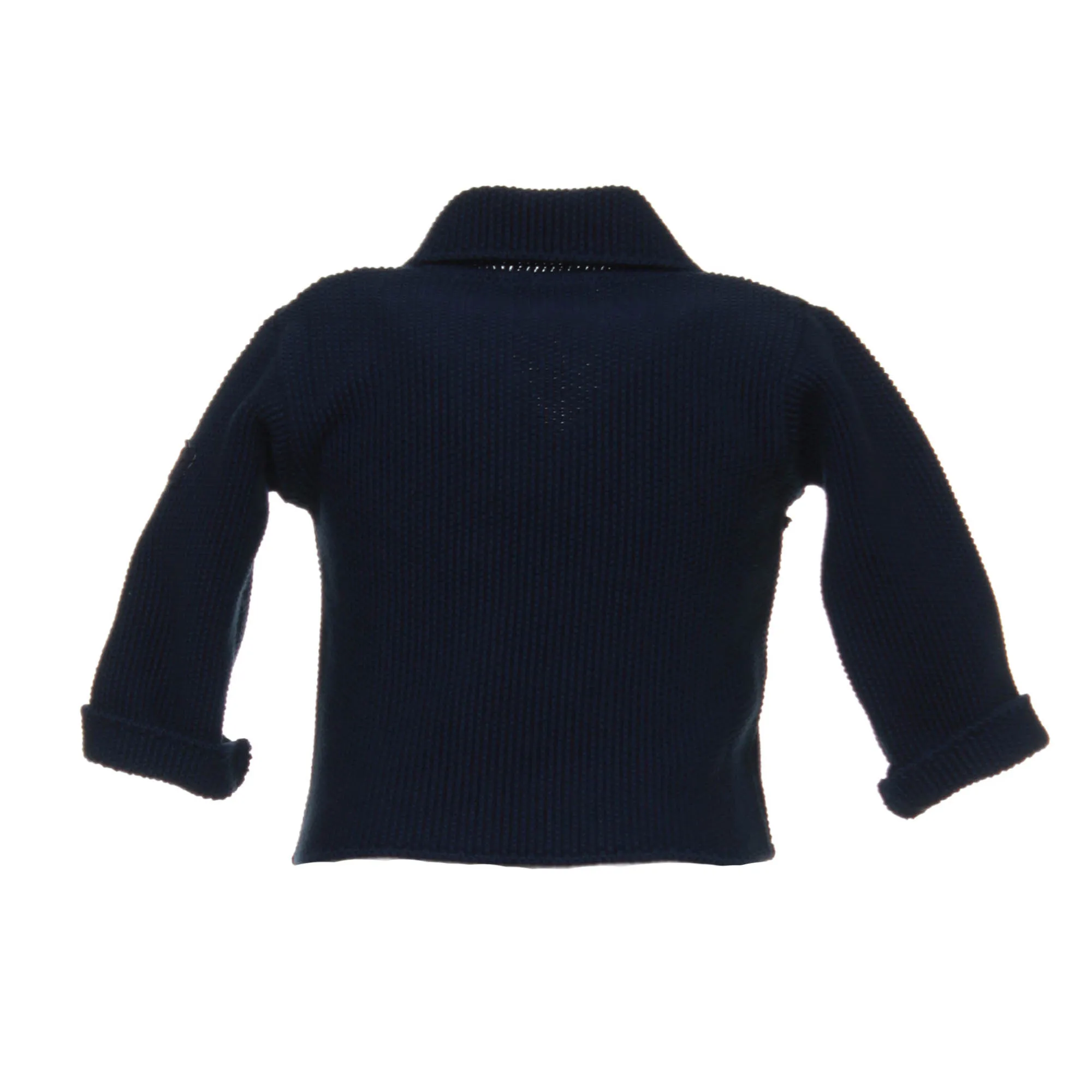 Cardigan Bebè Doppio Petto Blu Navy