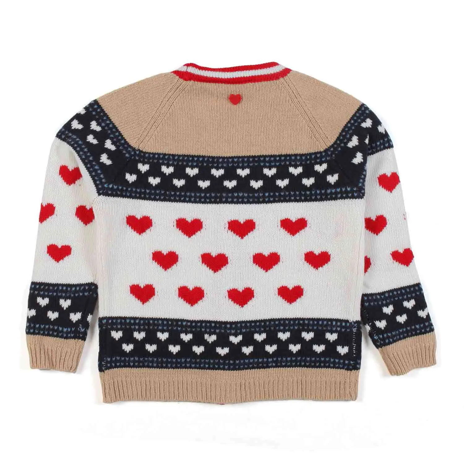 Cardigan Beige E Multicolor Bambina