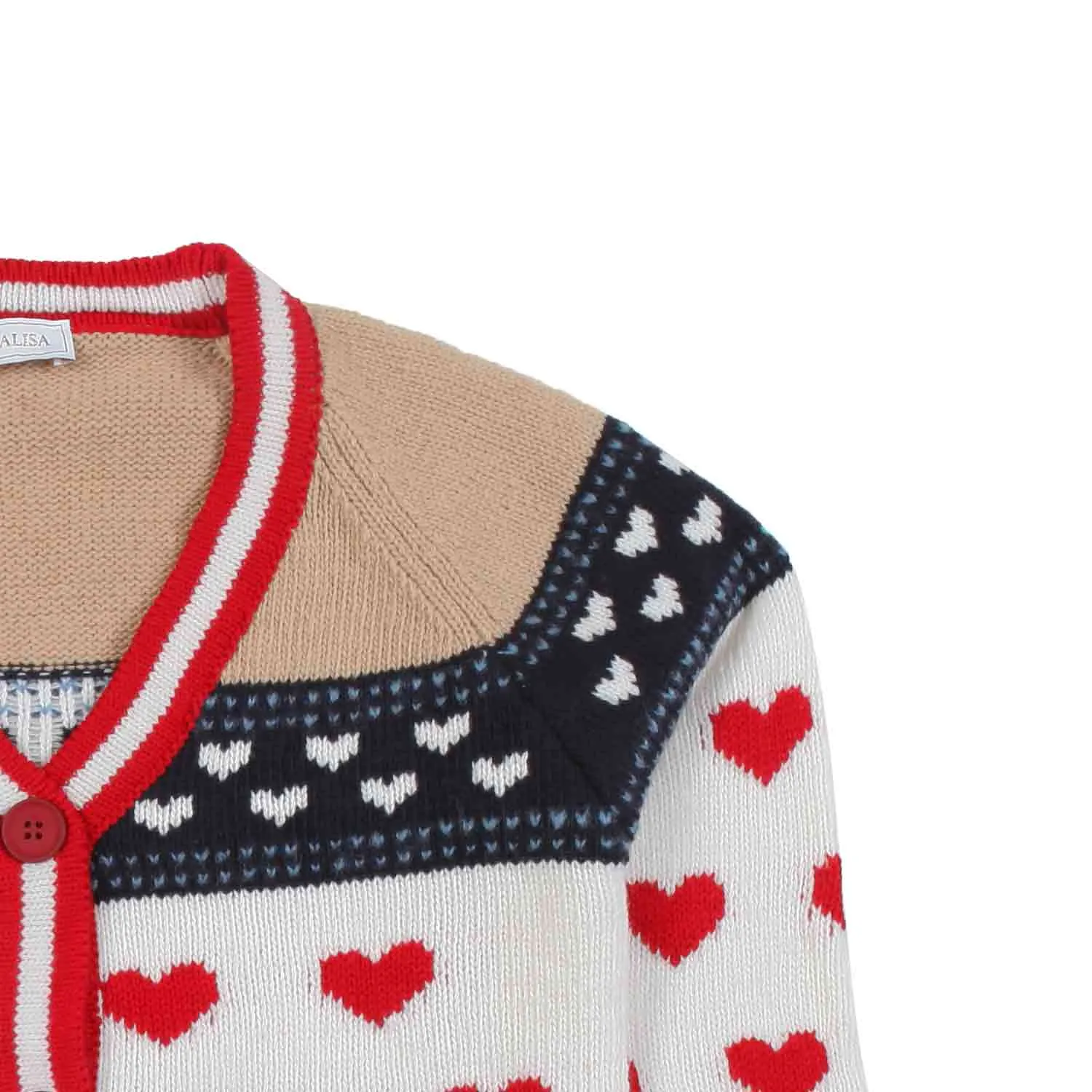 Cardigan Beige E Multicolor Bambina