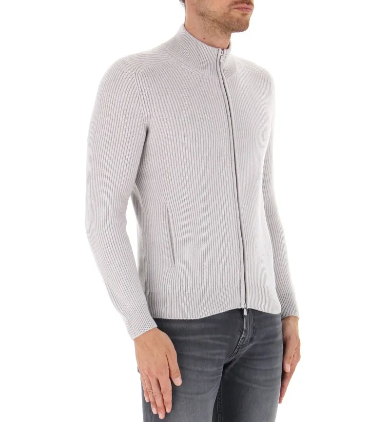 Cardigan con zip