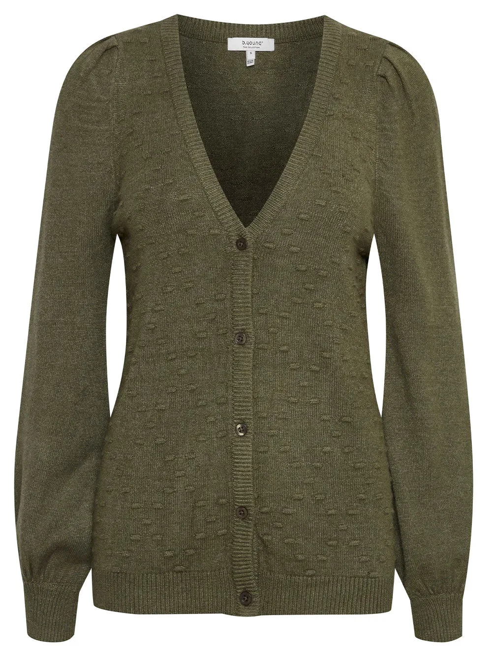 Cardigan da donna rifle green melange