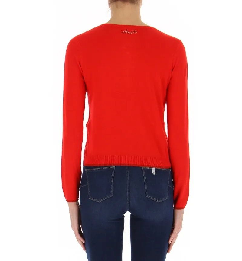 Cardigan girocollo
