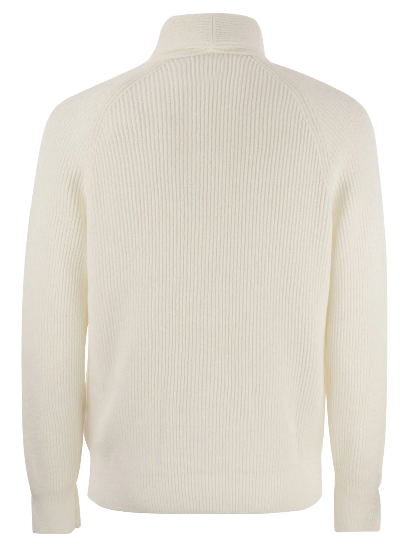Cardigan in puro cotone a costa inglese con bottoni in metallo