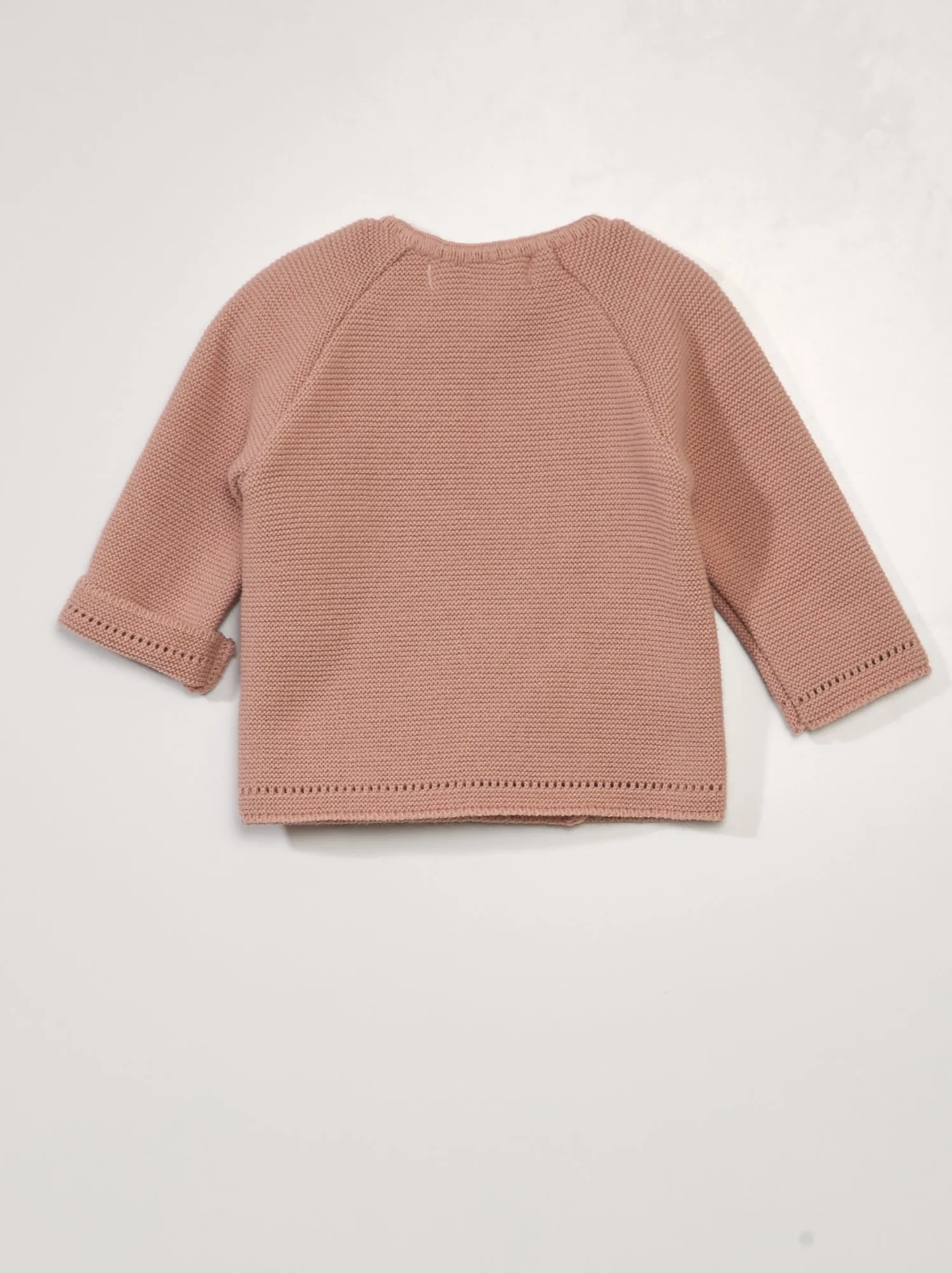 Cardigan lavorato a maglia 'La Manufacture de Layette' - Made in France - rosa