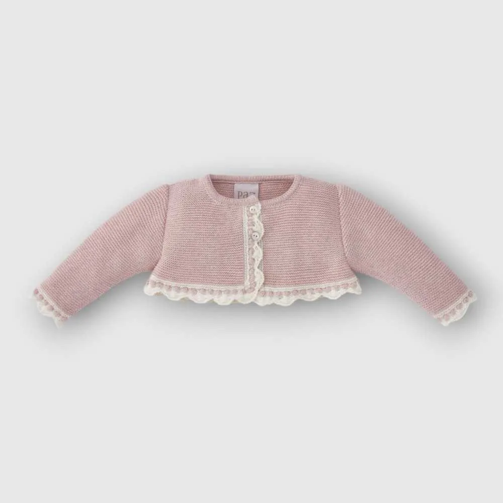 Cardigan Paz Rodriguez Powder Pink/Beige