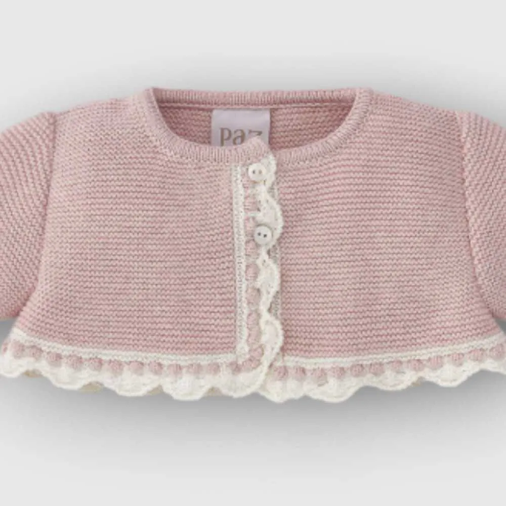 Cardigan Paz Rodriguez Powder Pink/Beige