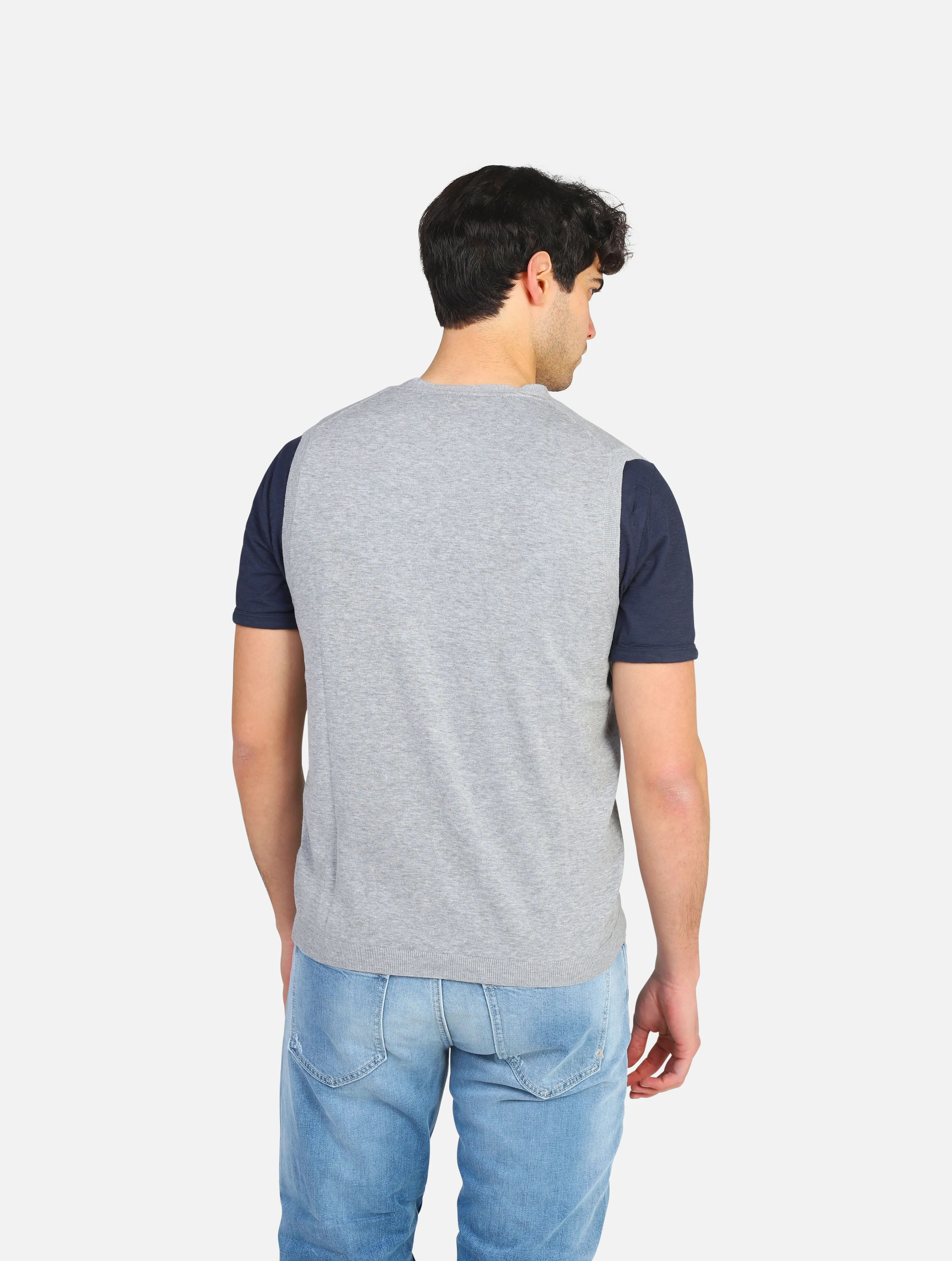 cardigan SUN68 - K33103GRIGIO MEDIO