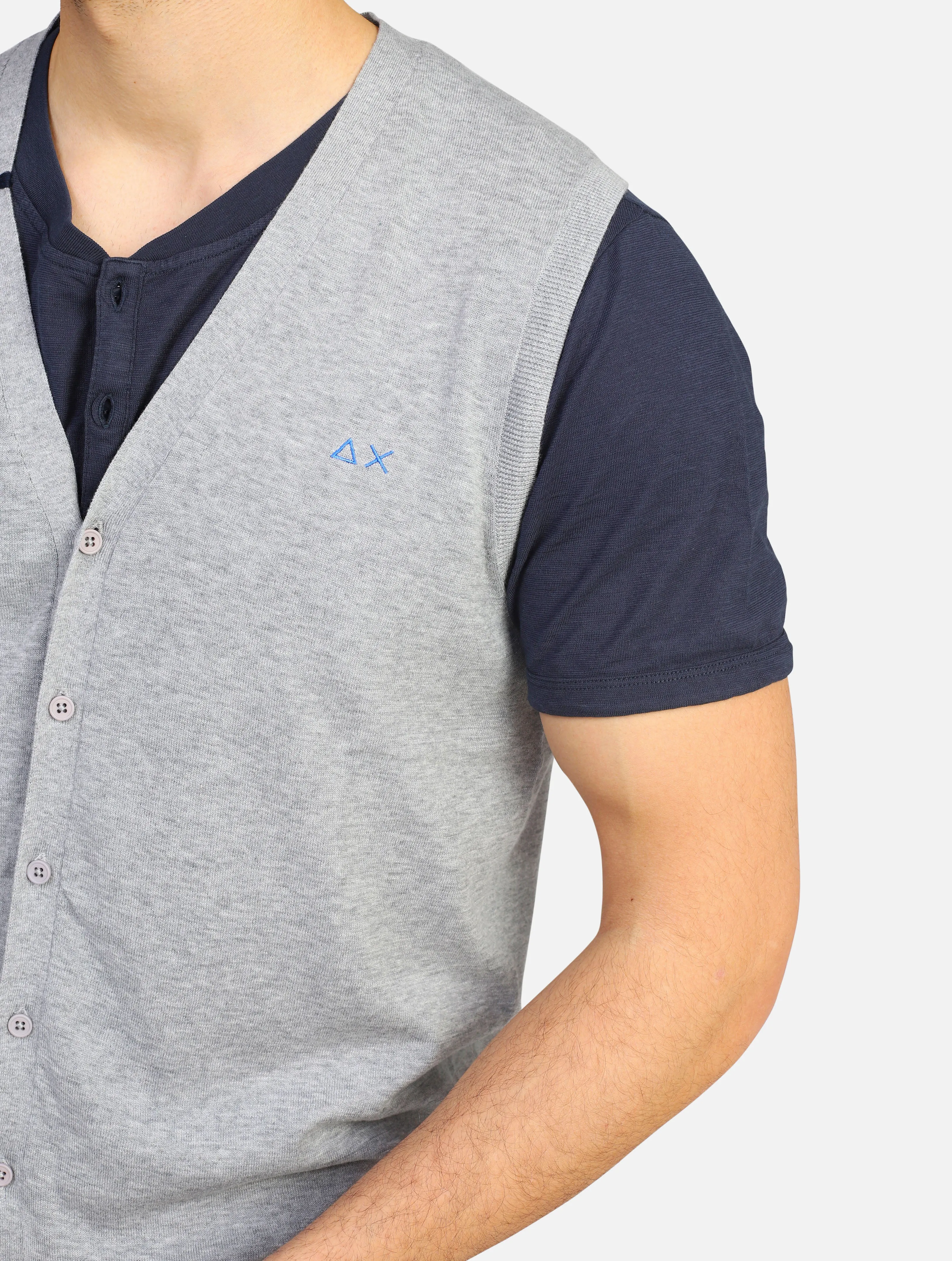 cardigan SUN68 - K33103GRIGIO MEDIO