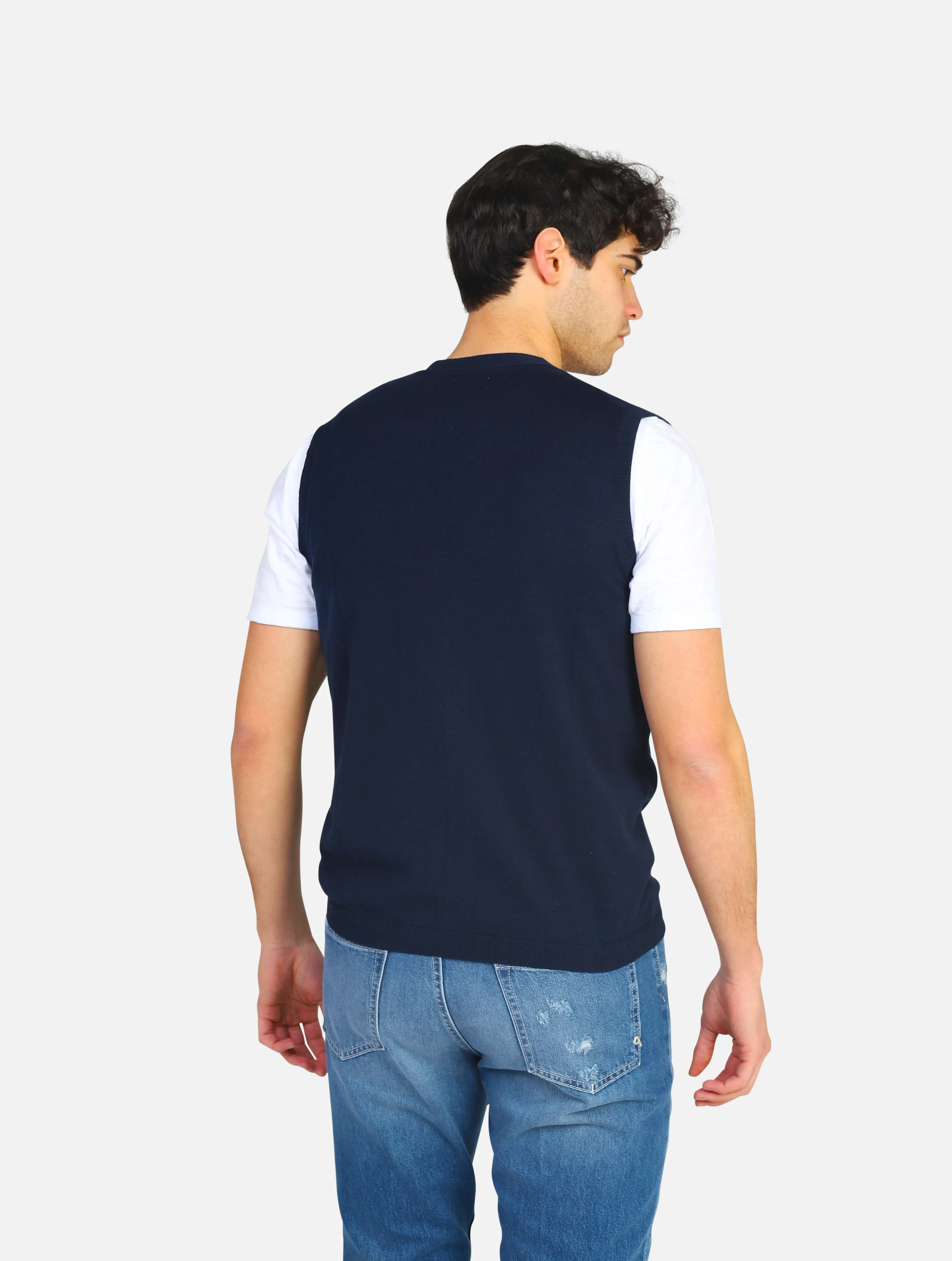 cardigan SUN68  - K33103NAVY BLUE