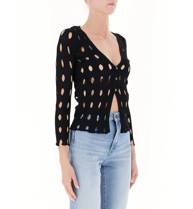 Cardigan traforato