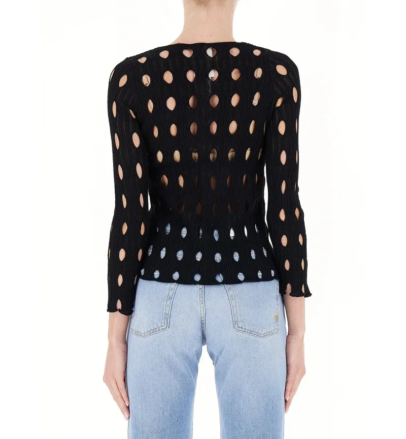 Cardigan traforato
