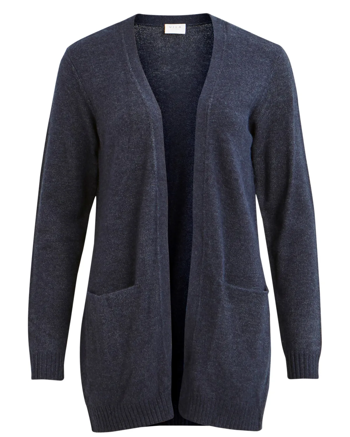 Cardigan Vila Clothes VIRIL OPEN L/S KNIT – NOOS Blue scuro