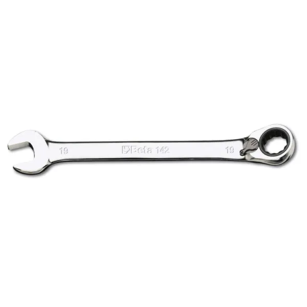 Chiave combinata a cricchetto BETA, lungh. 159 mm, bocca poligonale 10mm
