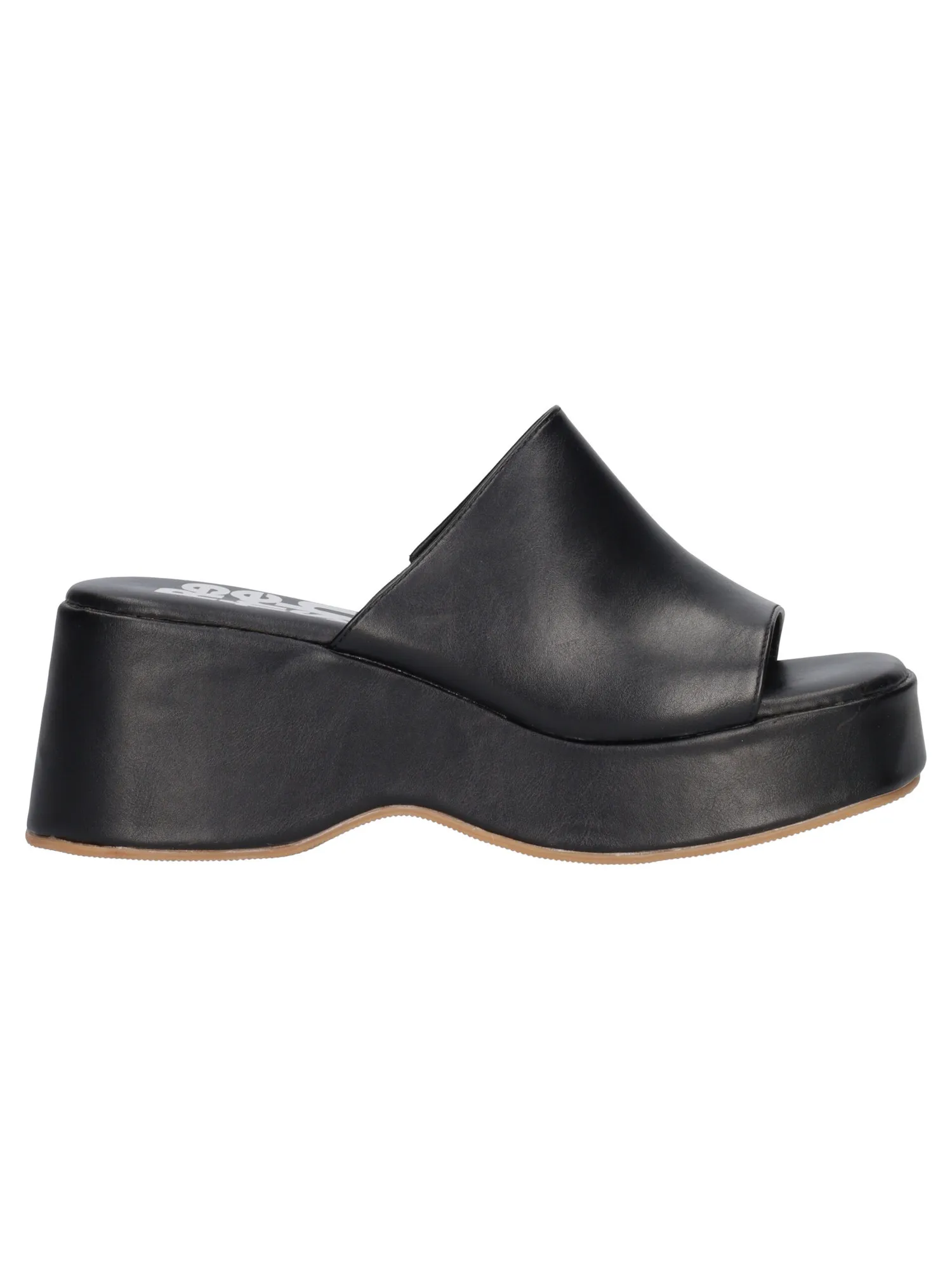 Ciabatta con zeppa Refresh Vegan da donna nera