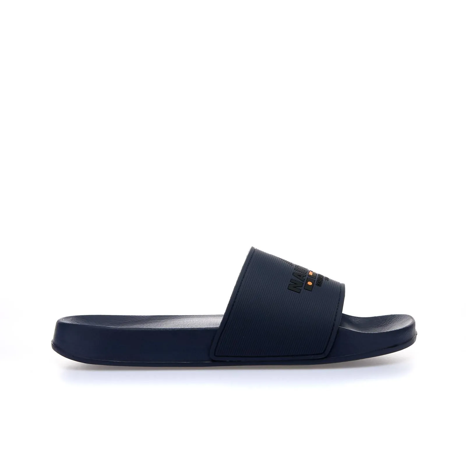 Ciabatte blu in gomma da mare con logo