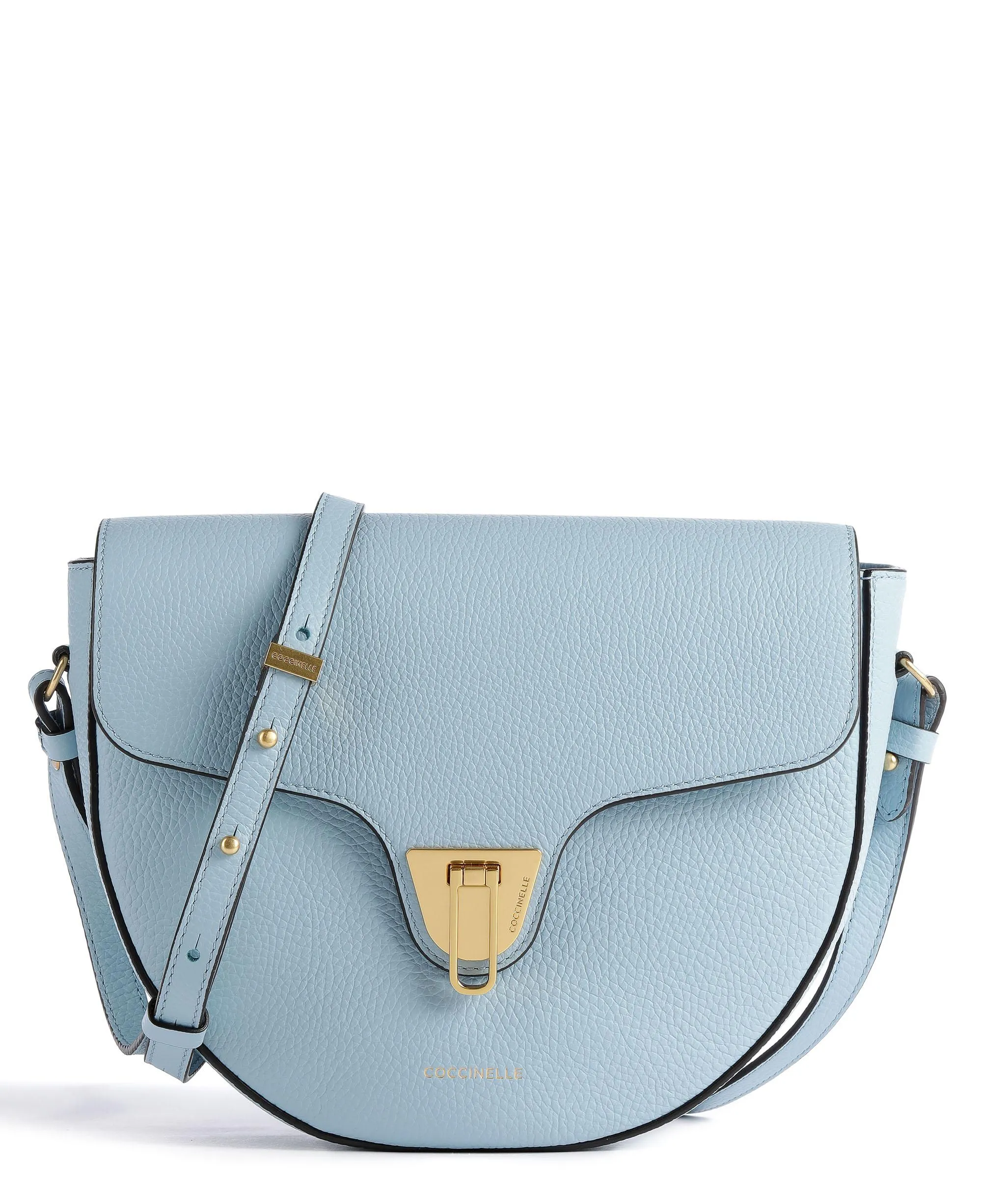  Coccinelle Beat Soft Borsa a tracolla pelle granulata acqua  