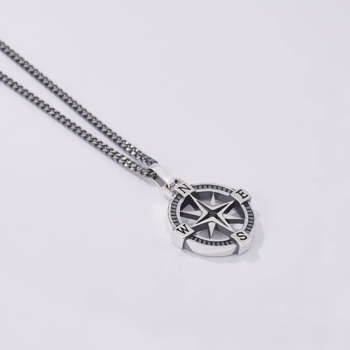 Collana con Rosa dei Venti Uomo Mabina