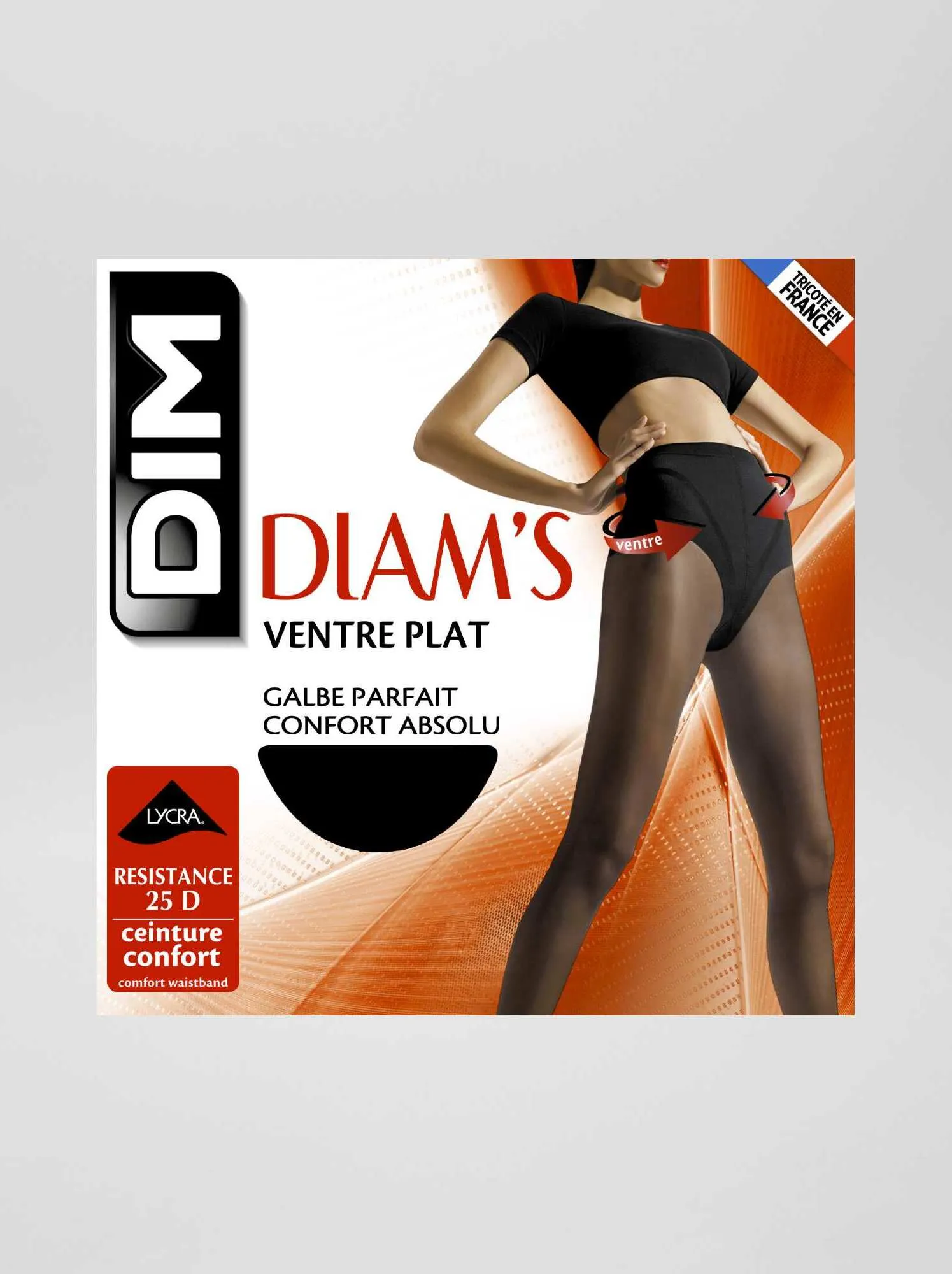 Collant Diams ventre piatto 'DIM' - nero