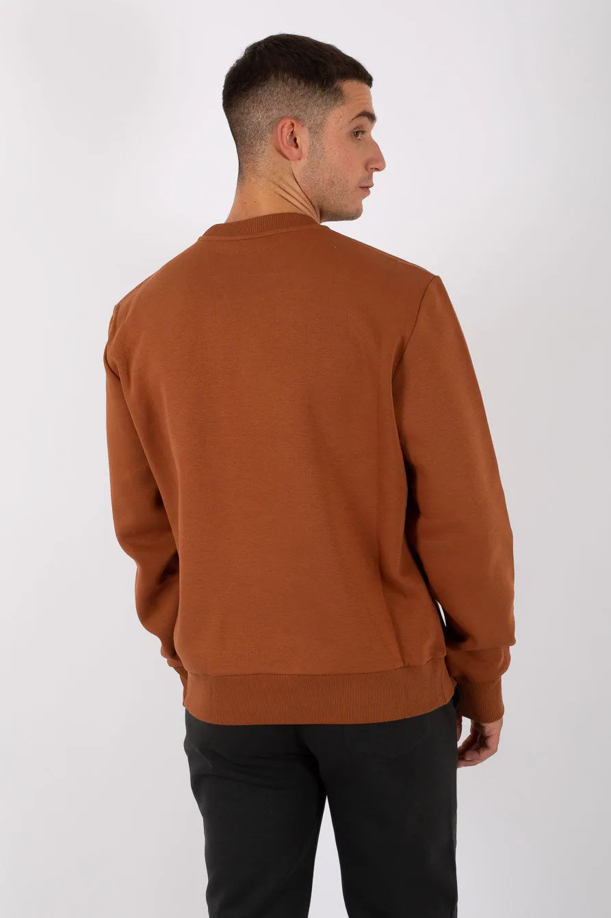 Colmar Felpa Logo Girocollo Rosso Uomo