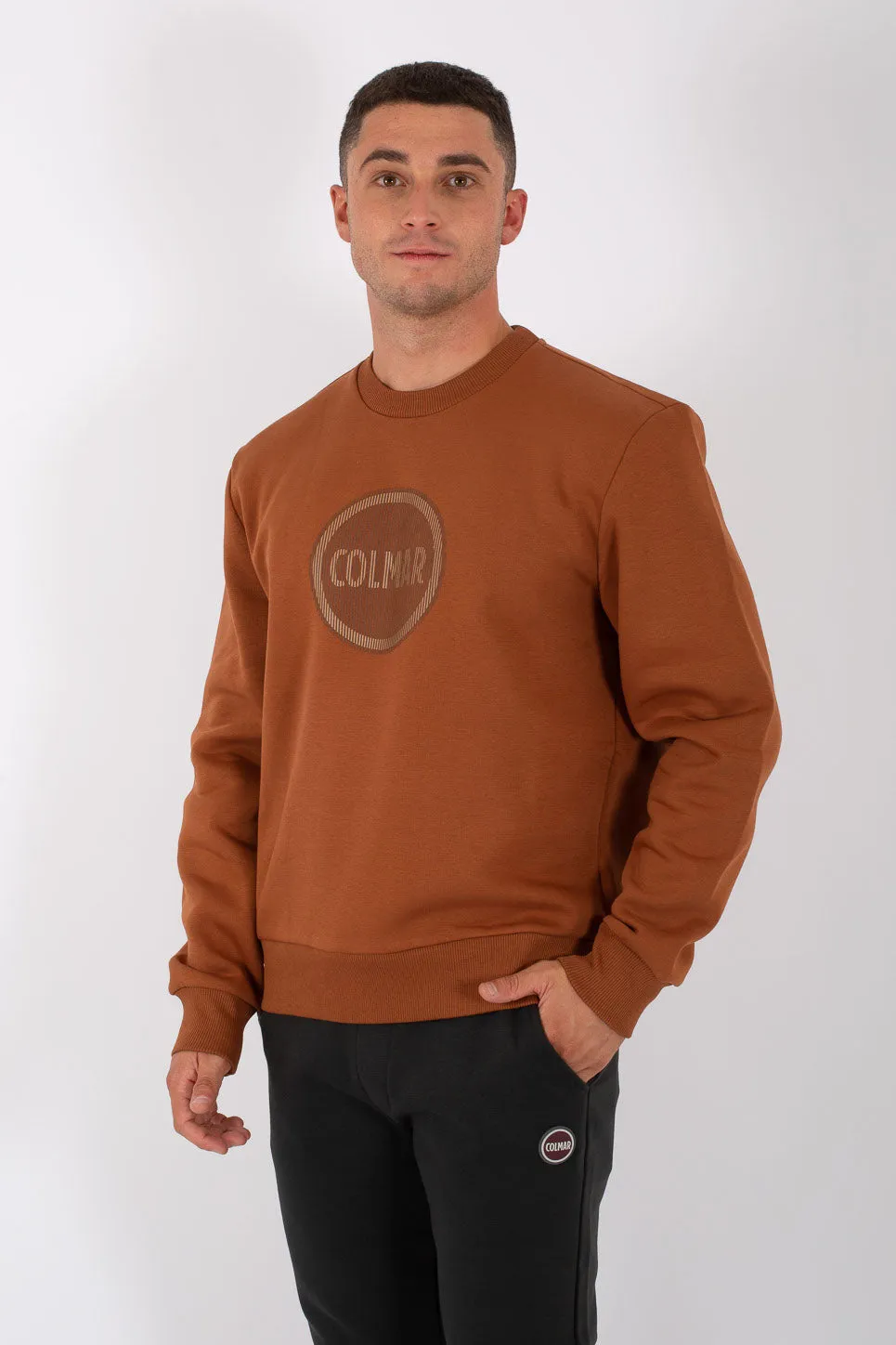 Colmar Felpa Logo Girocollo Rosso Uomo