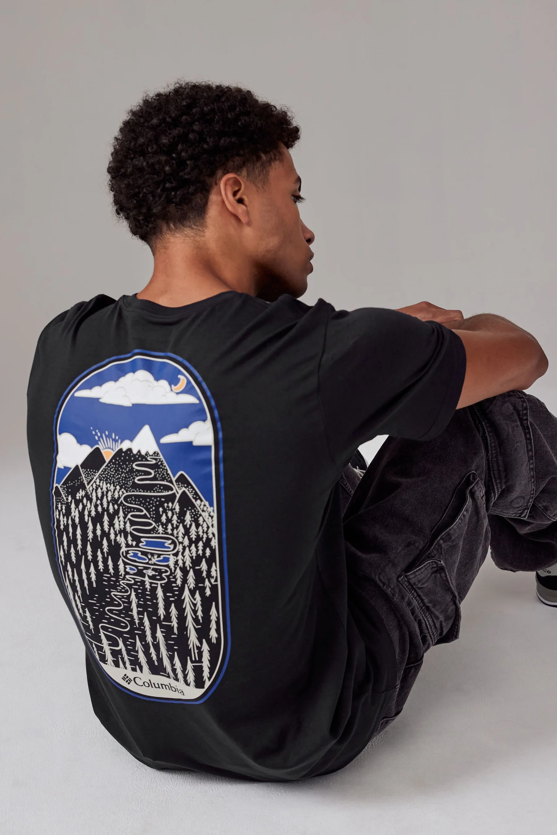 Columbia Maglietta da uomo Rockaway River Graphic    