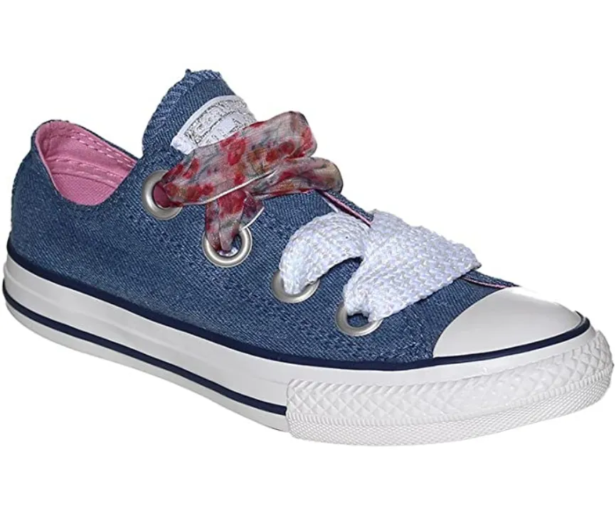 Converse low canvas sneakers shoe CTAS Big Eyelet OX 660973C light blue