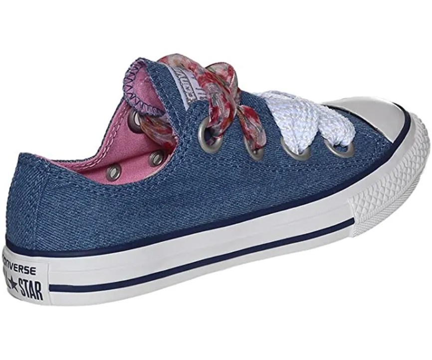 Converse low canvas sneakers shoe CTAS Big Eyelet OX 660973C light blue