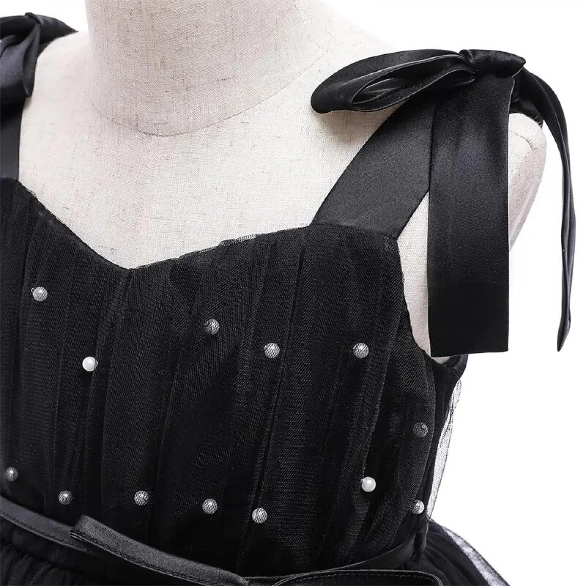 Costume da bambina di Halloween per bambina, vestito da sera con perline nere, 12 m, abito da principessa per ragazze, compleann