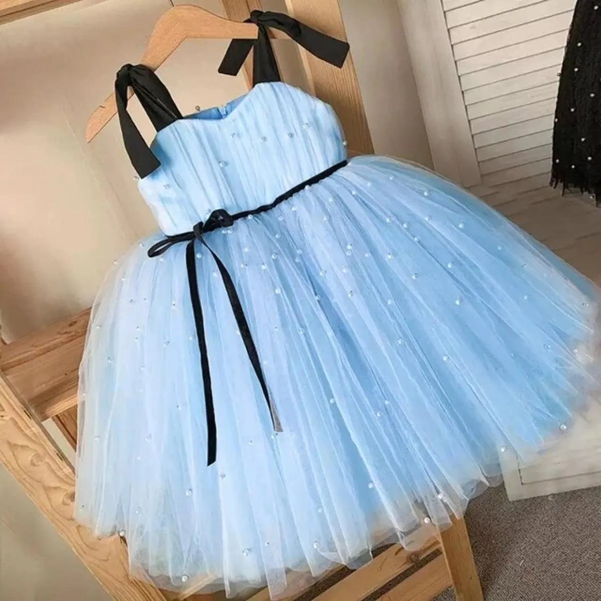Costume da bambina di Halloween per bambina, vestito da sera con perline nere, 12 m, abito da principessa per ragazze, compleann