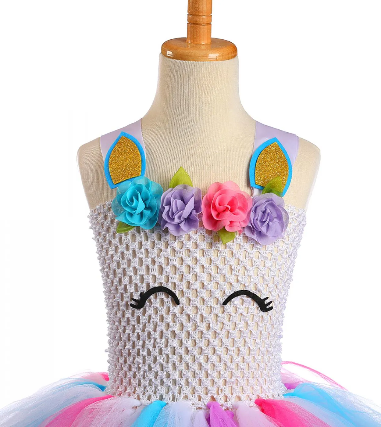 Costume da unicorno fiore per ragazze Halloween vestire vestiti per bambini ragazza principessa compleanno tutu abiti per bambin