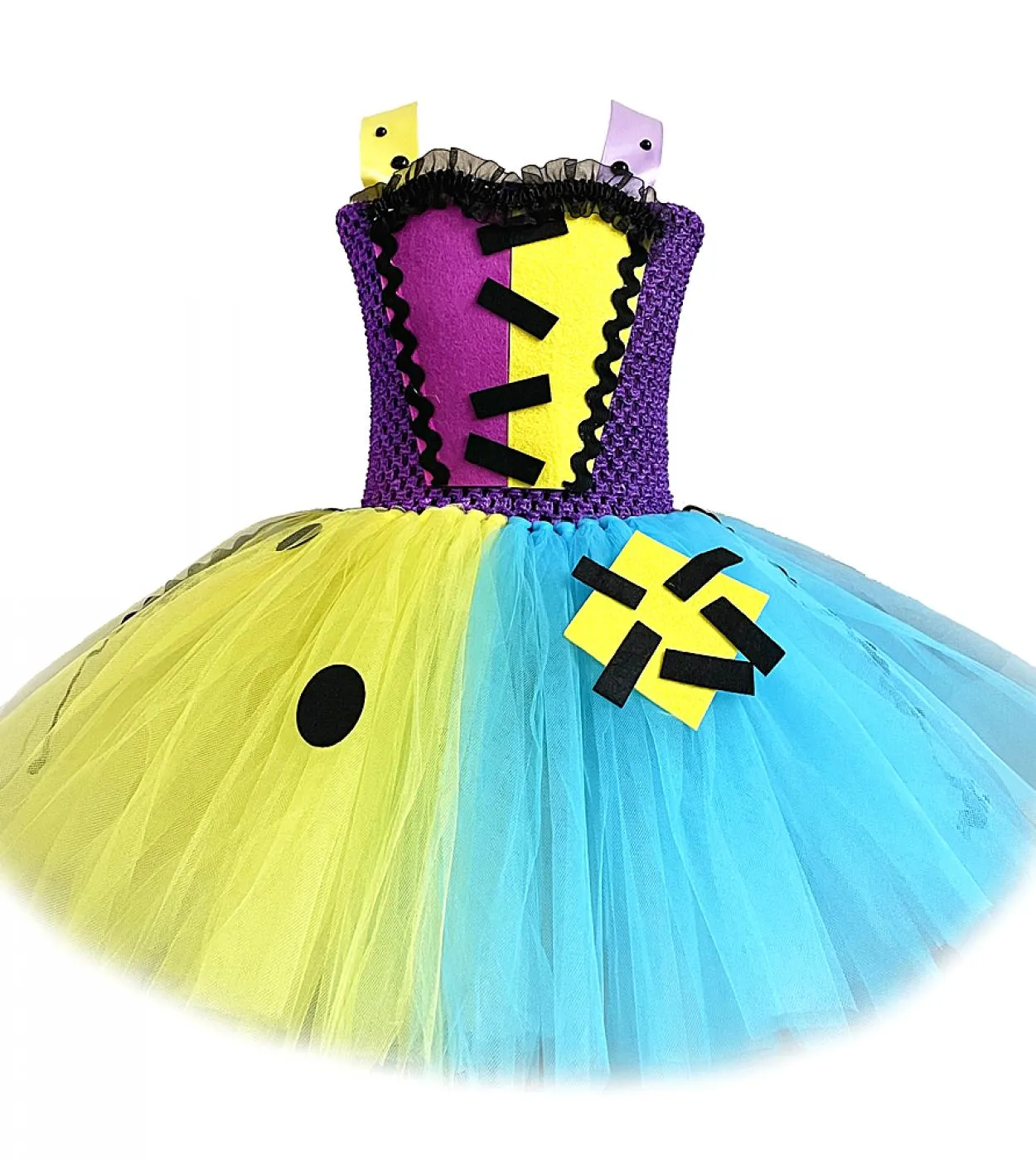 Costume di Halloween da vampiro spaventoso per ragazze Vestito da tutu di zombi per bambini Vestito da festa di carnevale Vestit