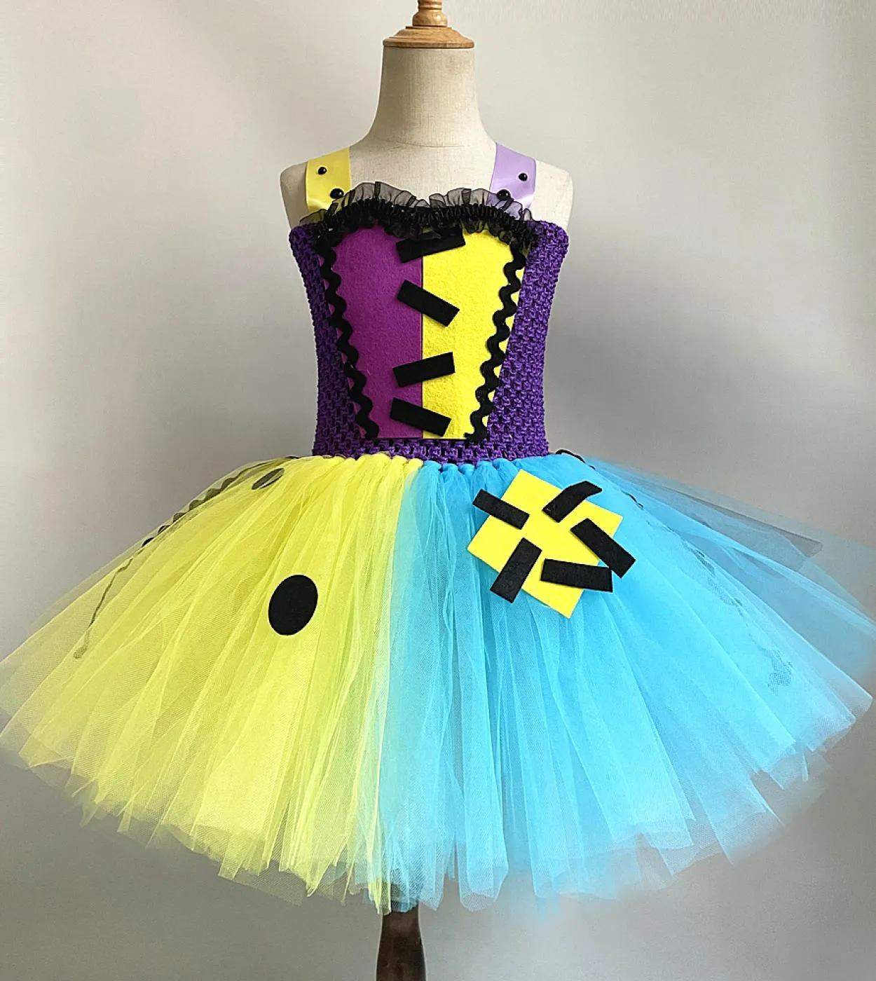 Costume di Halloween da vampiro spaventoso per ragazze Vestito da tutu di zombi per bambini Vestito da festa di carnevale Vestit