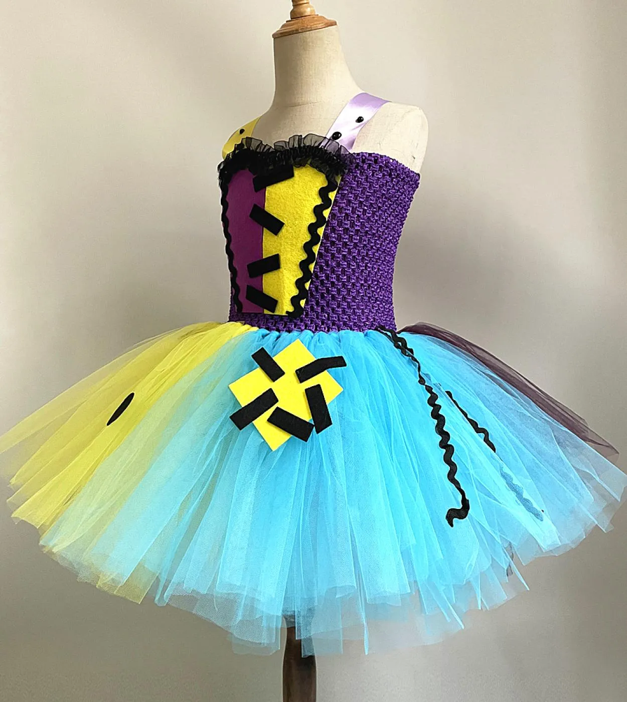 Costume di Halloween da vampiro spaventoso per ragazze Vestito da tutu di zombi per bambini Vestito da festa di carnevale Vestit